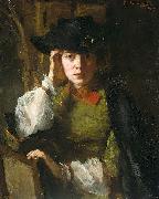 Portrait of Lizzie Ansingh, Therese Schwartze